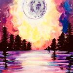 Paint and Sip Art Workshop: Enchanting Moonlit Forest