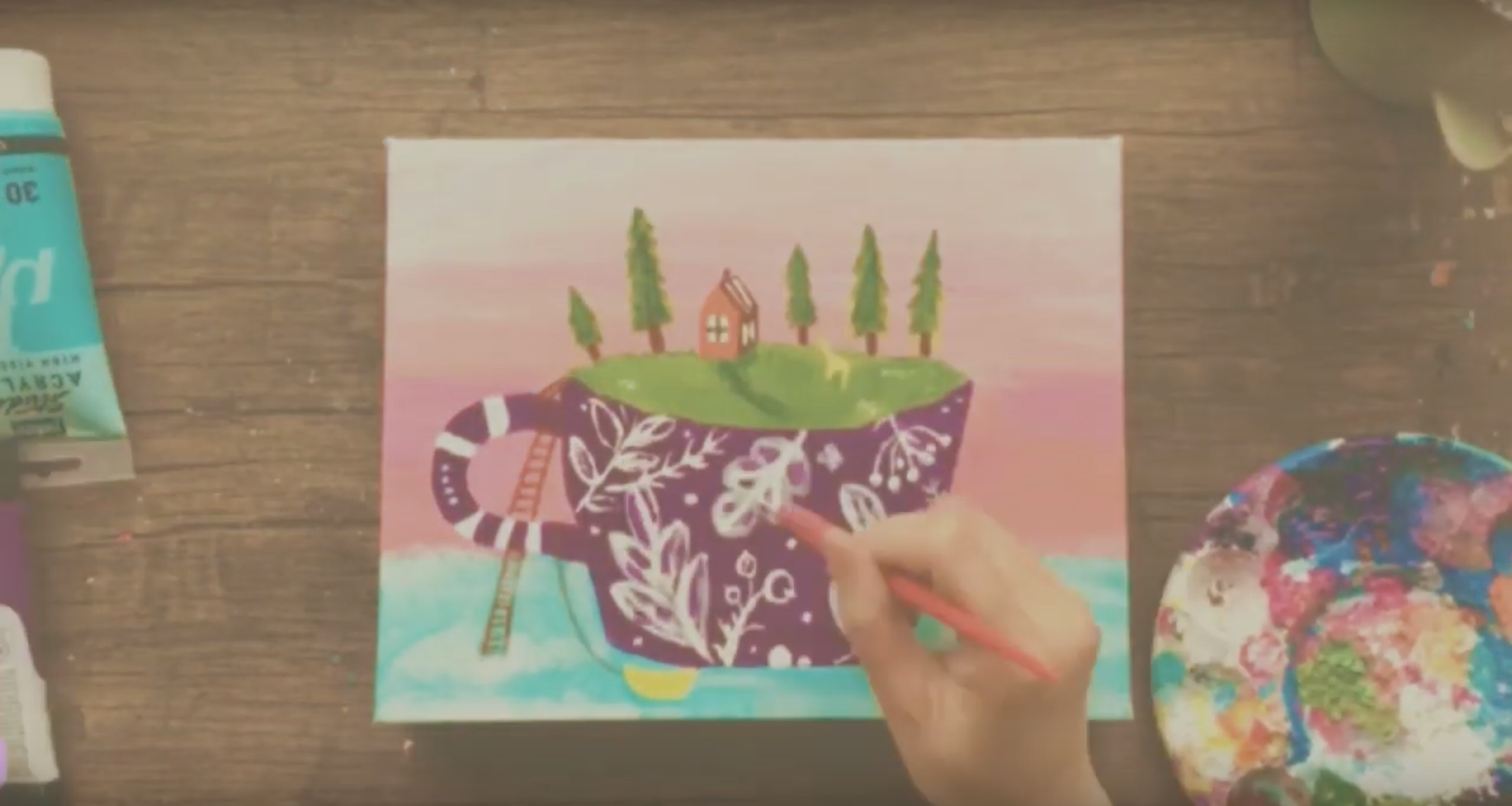 Screenshot 2020-02-16 07.14.02 Painting a Tea Cup - Image 1