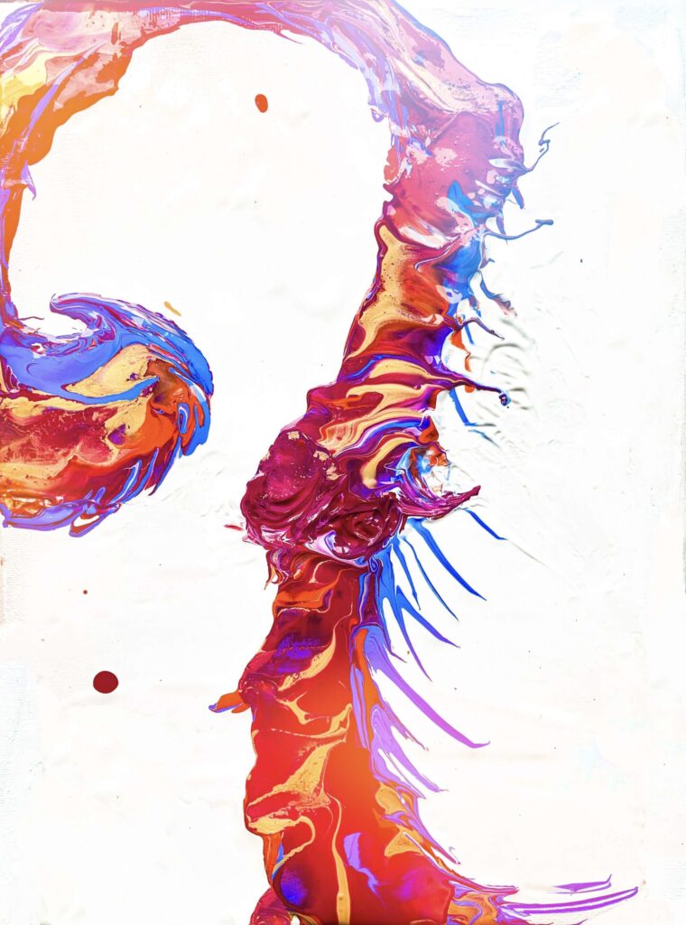 acrylic paint pouring art class