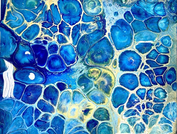 acrylic paint pouring art