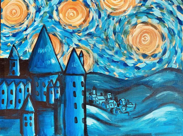 starry night van gogh and harry potter